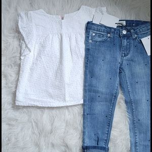 HUDSON NWT Jeans Kids Outfit (Size 4)